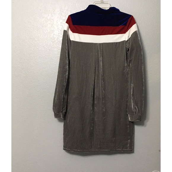 Fashion nova velvet multicolor size small lined dress - Picture 3 of 14